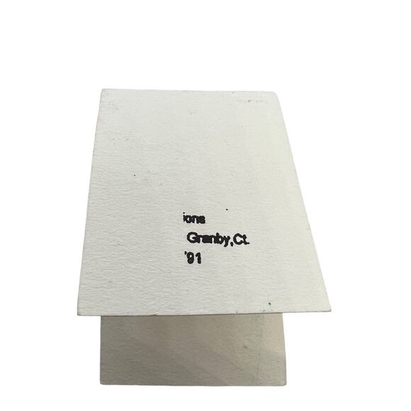 Vintage 90s Green Rhinestone Art Deco Earrings Bronze Filigree Dangle NWT - Picture 4 of 4